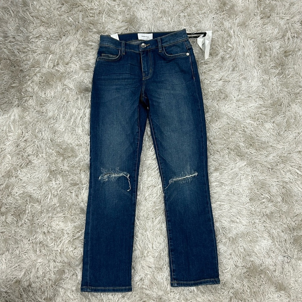 Current/Elliot High Waste Straight Leg Jeans size 26 NWT